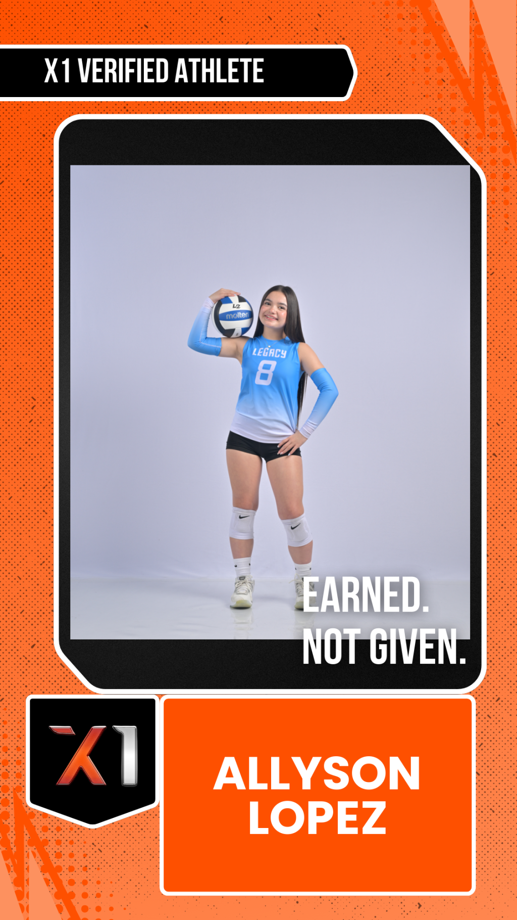EXACT X1 player card for Allyson Lopez