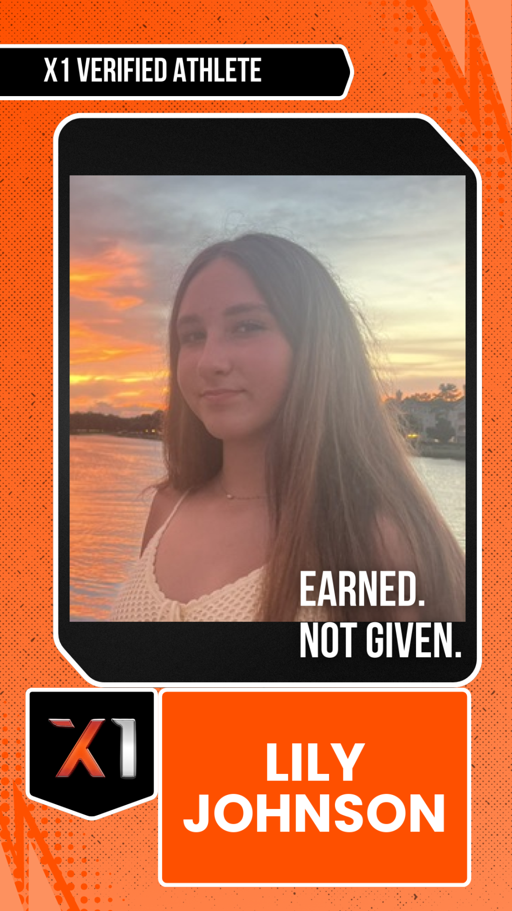 EXACT X1 player card for Lily Johnson