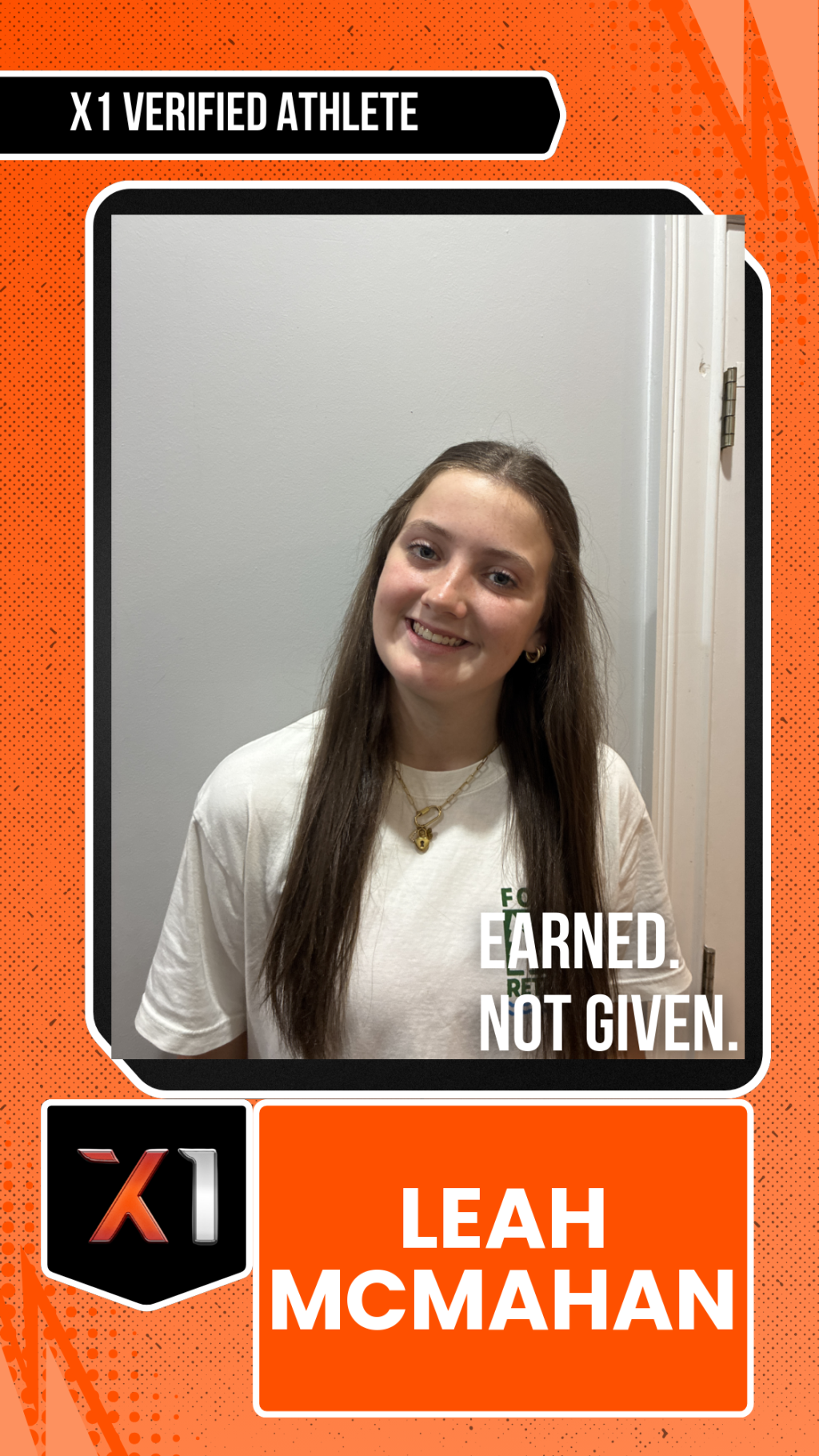 EXACT X1 player card for Leah McMahan