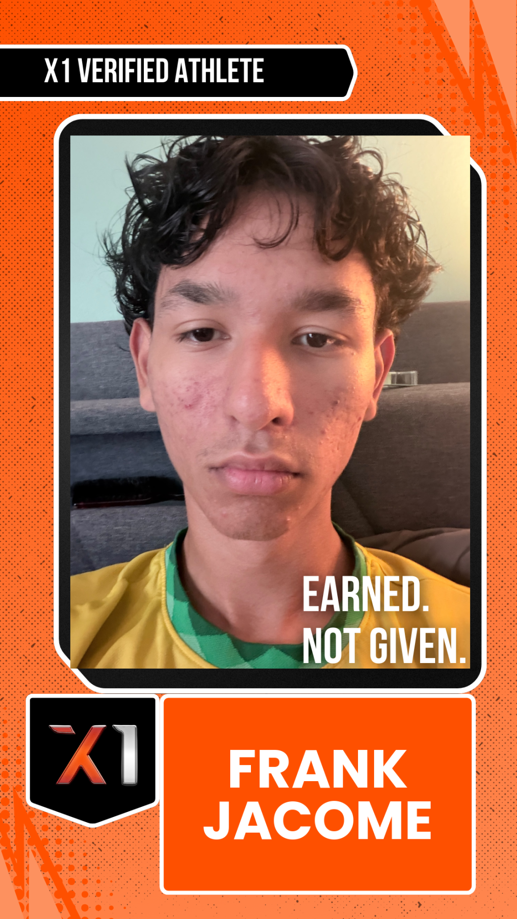 EXACT X1 player card for Frank Jacome