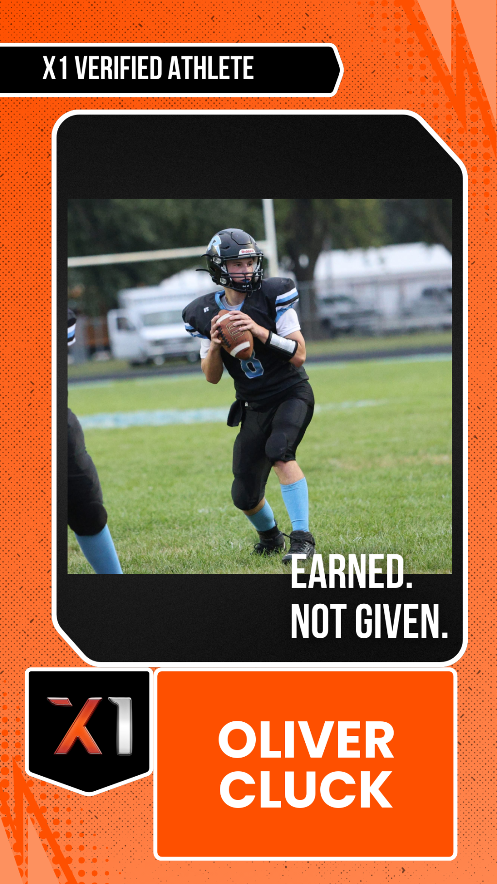 EXACT X1 player card for Oliver Cluck