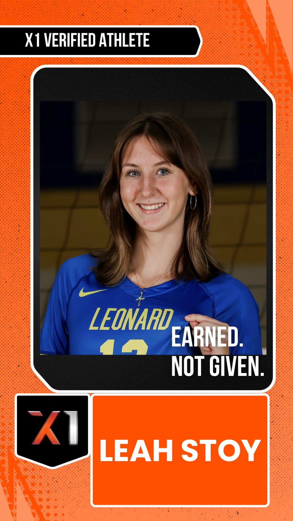 EXACT X1 player card for Leah Stoy