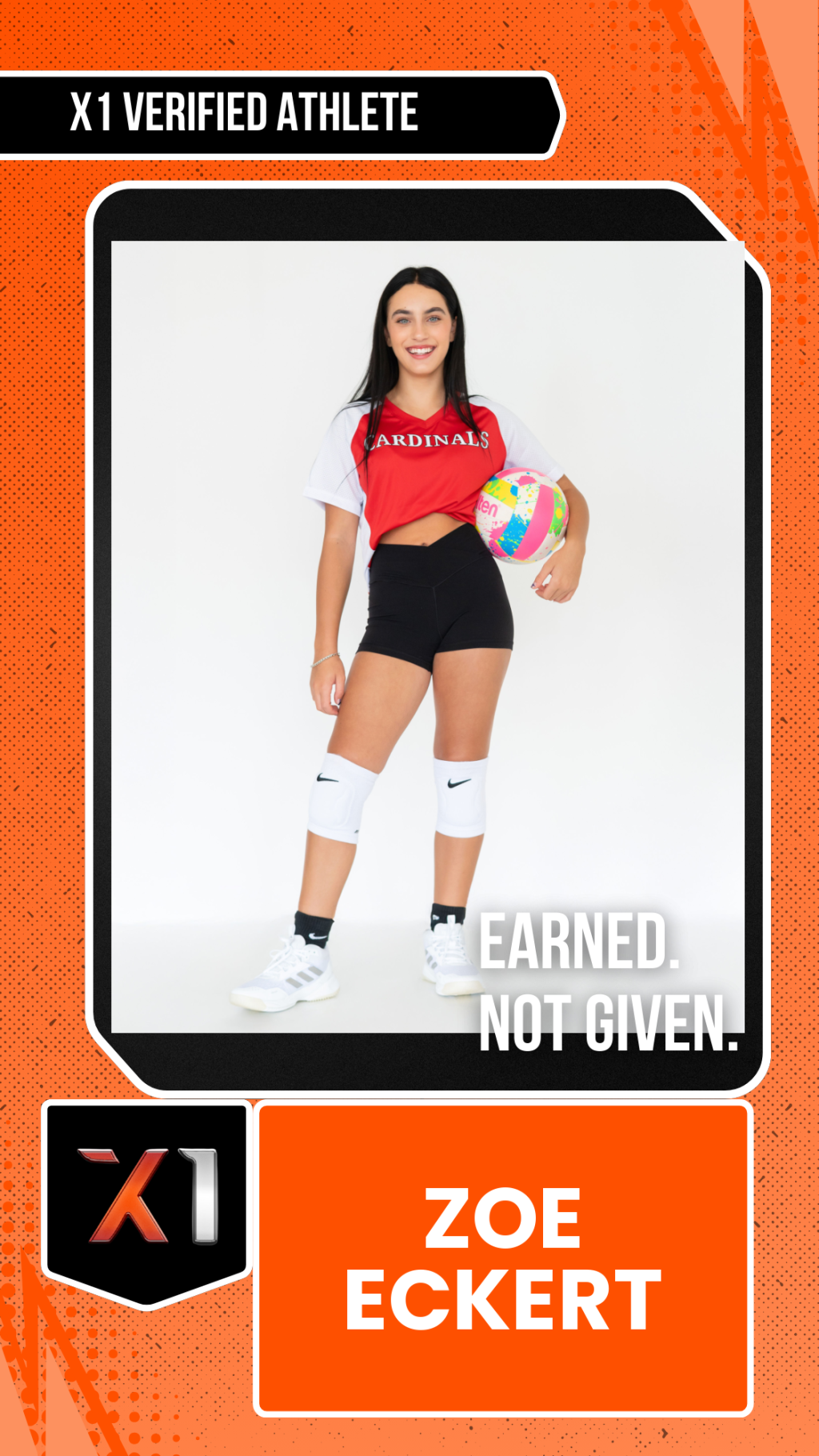 EXACT X1 player card for Zoe Eckert