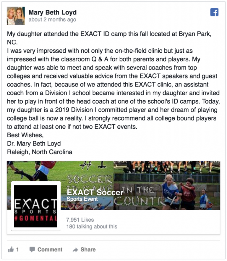 EXACT Camp Reviews EXACT Sports