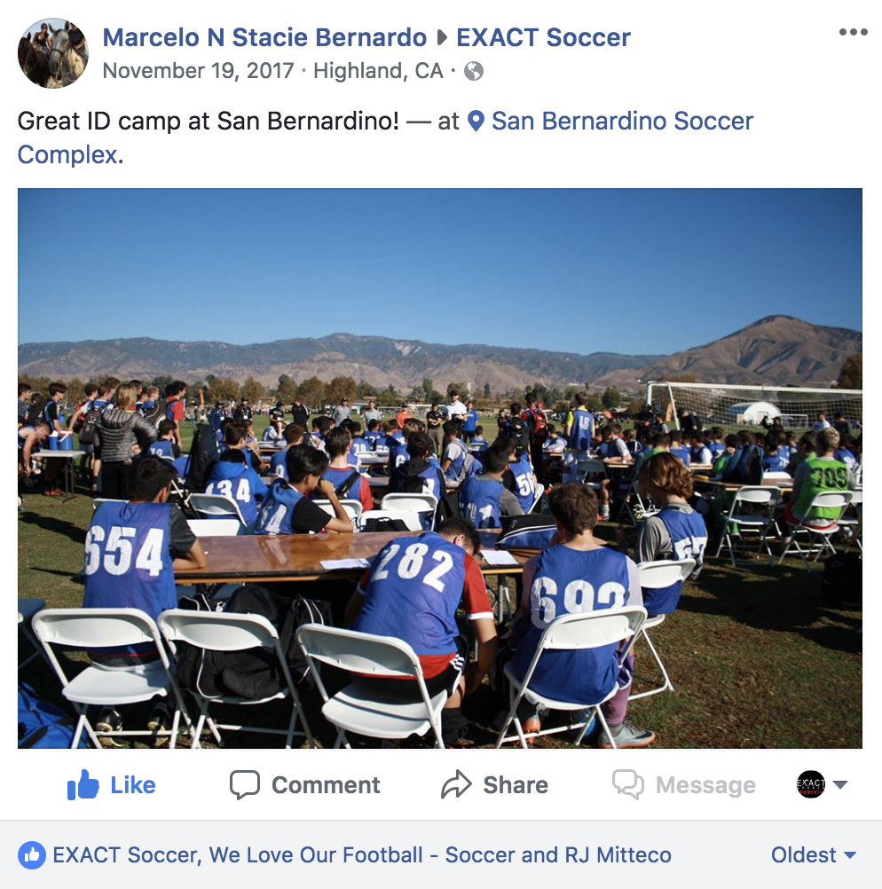 EXACT Soccer Camp Reviews: Great camp in San Bernardino, California