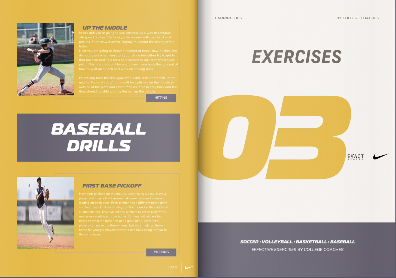 Baseball Drills and Exercises in the Athlete Performance Manual Written By EXACT Sports